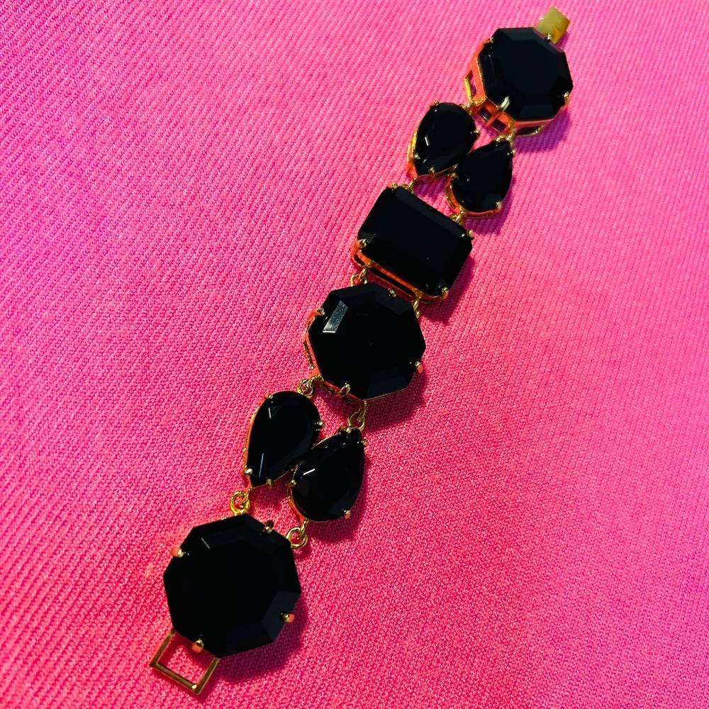 Statement Bracelet Black And Gold - image 6